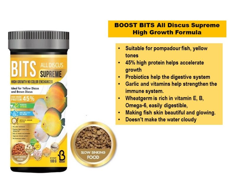 BOOST BITS All Discus Supreme High Growth Formula (yellow bottle)